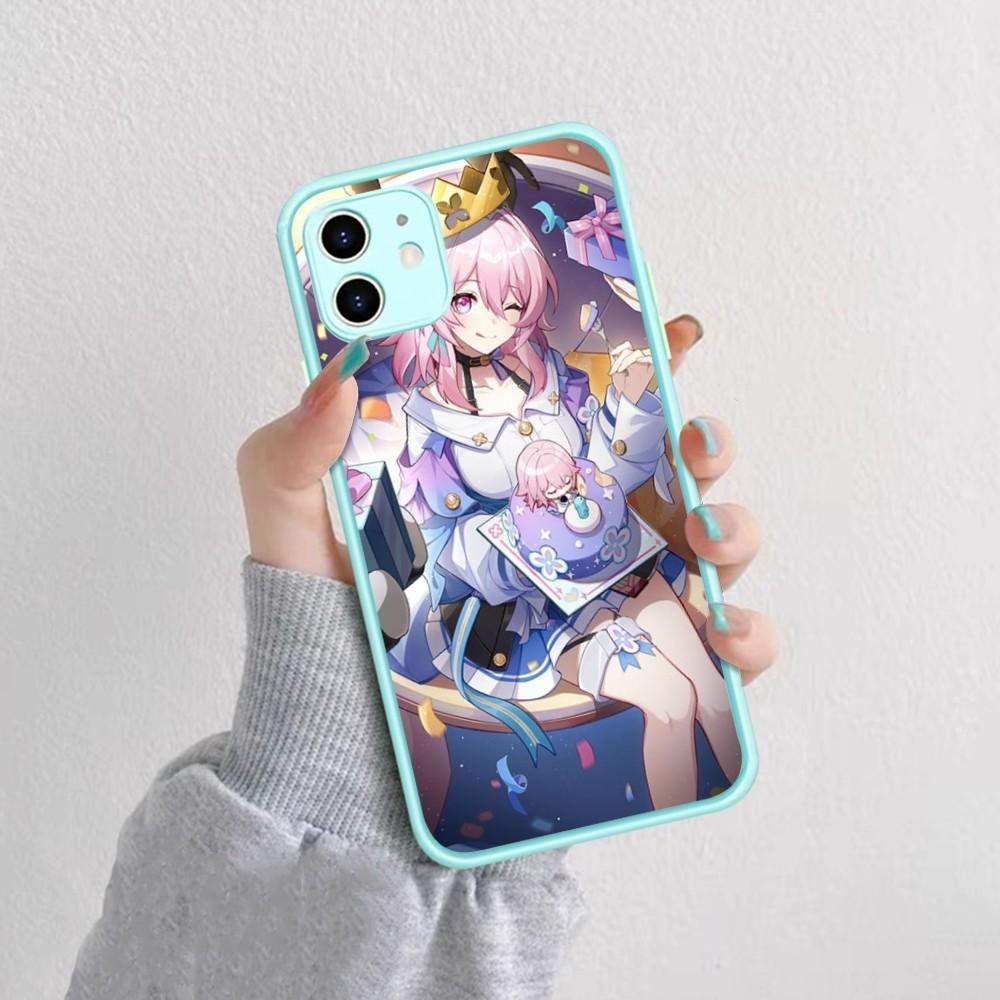 Honkai Game S-Star R-Rail Phone Case For IPhone 14 11 12 13 Mini Pro Max 8 7 Plus X XR XS MAX Translucent Matte Cover
