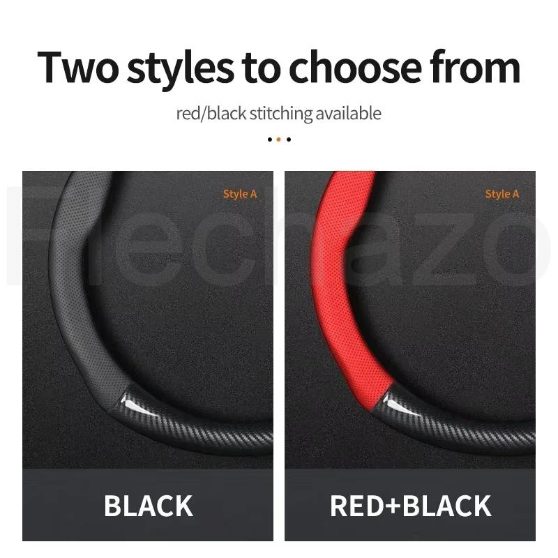 Car Steering Wheel Cover 37-38cm Leather Anti-slip Accessories ,For Volvo XC60 XC90 S60 V50 V90 S80 C40 XC40 V70 C30 XC70 S90