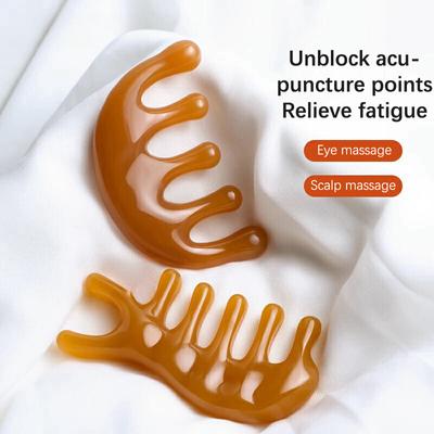 Расческа для волос Scalp Relax Acupoint Massager Портативная массажная расческа с пятью широкими зубьями Акупунктурная терапия Антистатические гладкие волосы