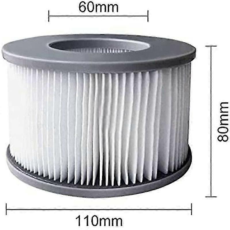 Replacement Filters - Cartridge Pump for Swimming Pools, Hot Underwater and Spa110X80X60mm Pack of 2