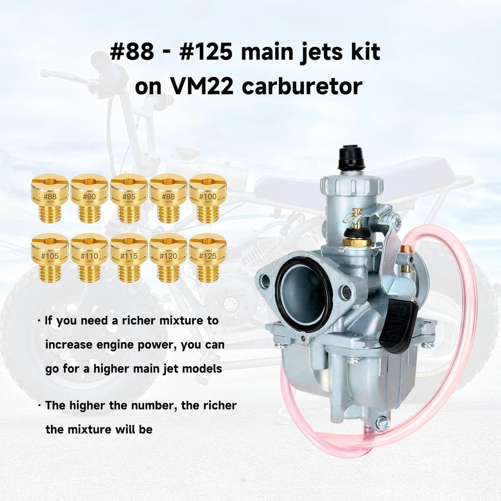 FVRITO VM22 Racing Performance Carburetor Carb For Predator 212Cc 196Cc Coleman CT200U BT200X KT196 Mini Bike Go Kart GX160 GX200 6.5HP OHV Clone