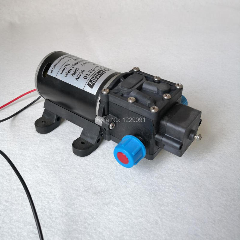 Self suction water pump 100W Diaphragm high pressure small 12 volt 24 volt dc diaphragm Water Pump 8L/min