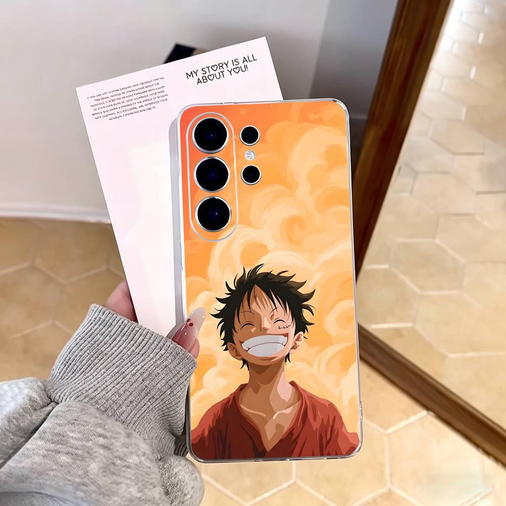 Чехол для телефона Straw Hat Luffy Eternal Legend для Samsung S25, S24, S21, S22, S23, S30, Ultra, S20, Plus, Fe, Note, 10, 9, 5G Прозрачный чехол