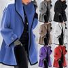Womens Wool Coat Trench Jacket Ladies Warm Slim Long Overcoat Outwear