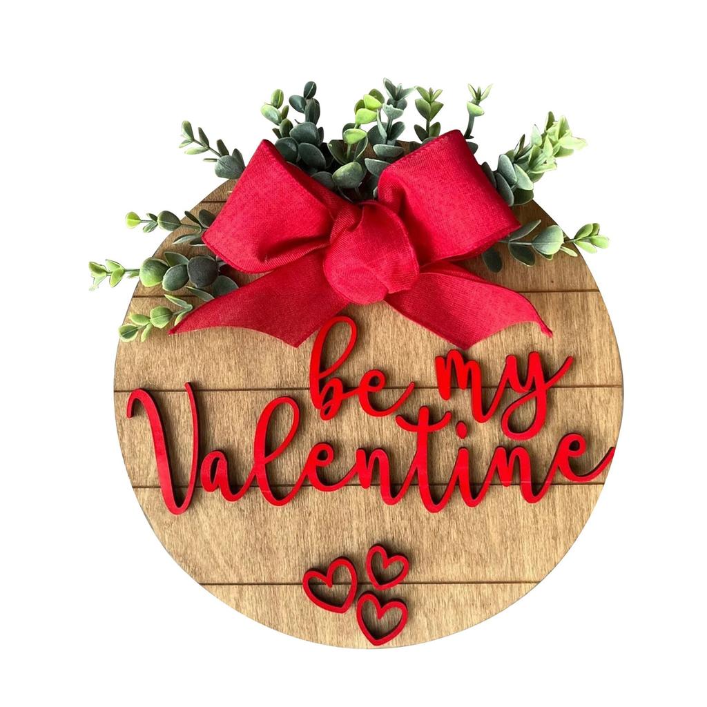 День святого Валентина Подвесной деревянный дверной кулон Свадебная входная дверь Внутренний двор Ворота Фоновое украшение стены Подвесной