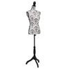 Women's Bust Mannequin Torso Black & White