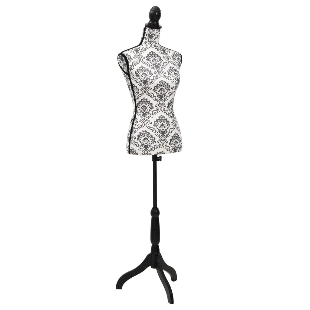 Women's Bust Mannequin Torso Black & White