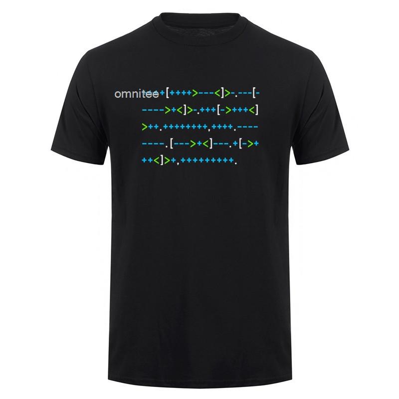Футболки Hello World Программист Хлопок Уличная одежда Короткий рукав Смешные подарки Футболка с языками программирования Унисекс HJ016