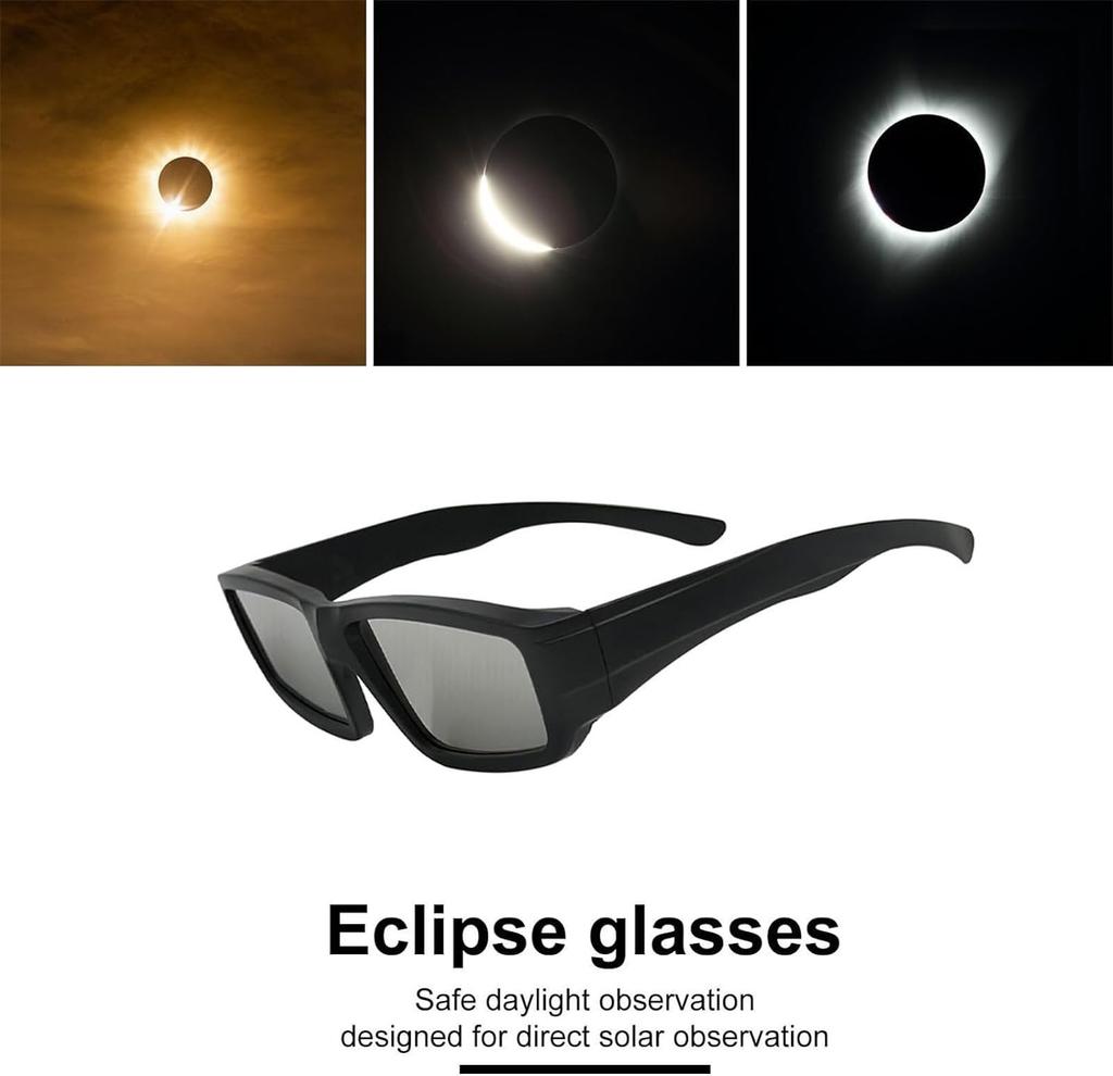 Солнечные очки одобрены. Очки наблюдения 2024 для наблюдения за прямыми солнечными лучами. Сертифицировано 12312-2.