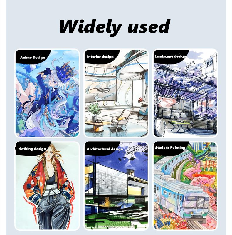 Набор мягких акриловых маркеров, цветная гуашь Gou Xianbi, керамическая модель gooka, ручка для граффити