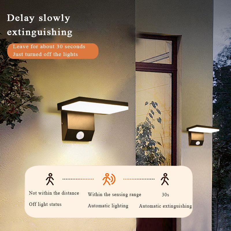 IP65 Waterproof Sensor Wall Lamp LED Outdoor Wall Light Adjustable Angle wall Lights Aluminum Alloy Entrance Corridor Balcony