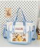 Школьный рюкзак 2025 новый большой вместимости мультяшный многосекционный высококачественный школьный рюкзак корейская версия для поездок простой косметичка легкий рюкзак