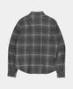 SLOWACID Flannel Cuff Check Shirt [Gray]