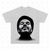 Футболка с ретро-графическим принтом Real Rapper The Weeknd, мужская хип-хоп одежда, стиль Y2k, унисекс, модная, оверсайз, гангстерский стиль, подарок для фаната.