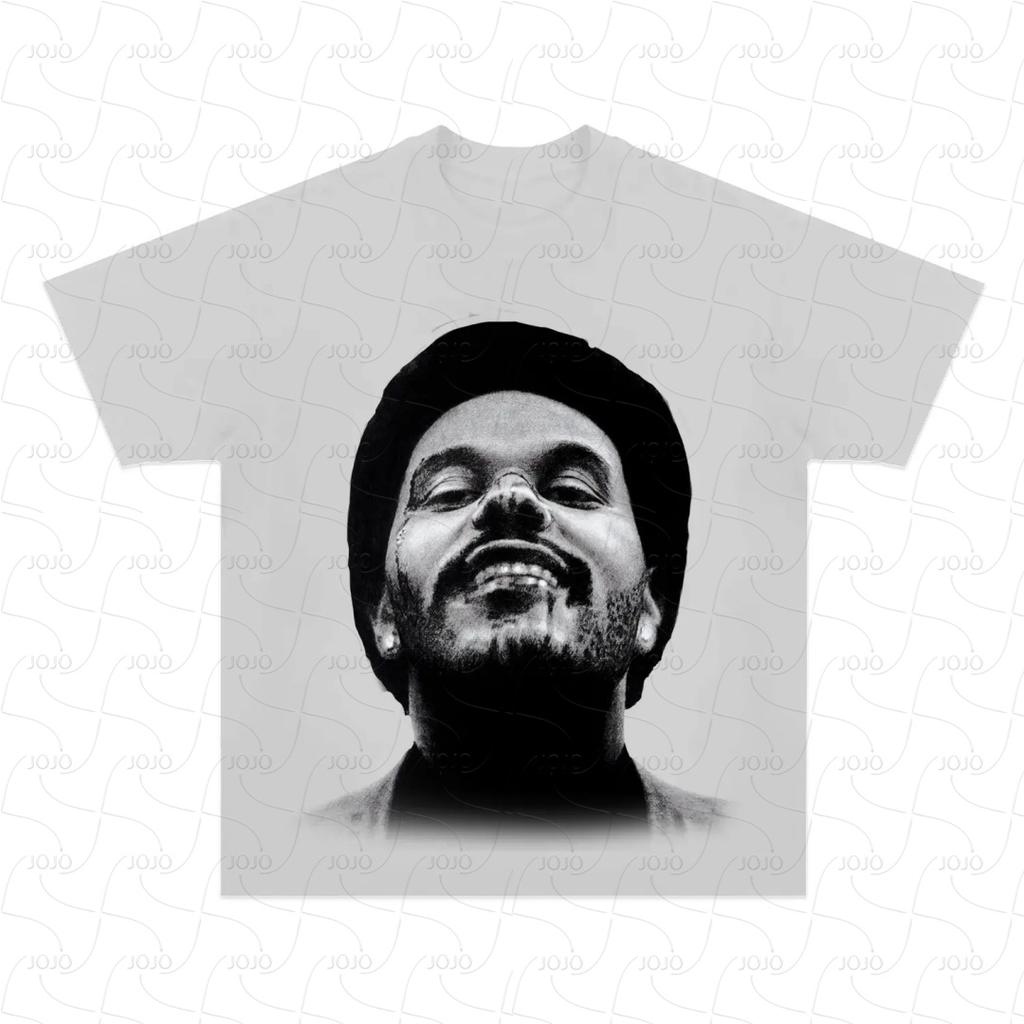 Футболка с ретро-графическим принтом Real Rapper The Weeknd, мужская хип-хоп одежда, стиль Y2k, унисекс, модная, оверсайз, гангстерский стиль, подарок для фаната.