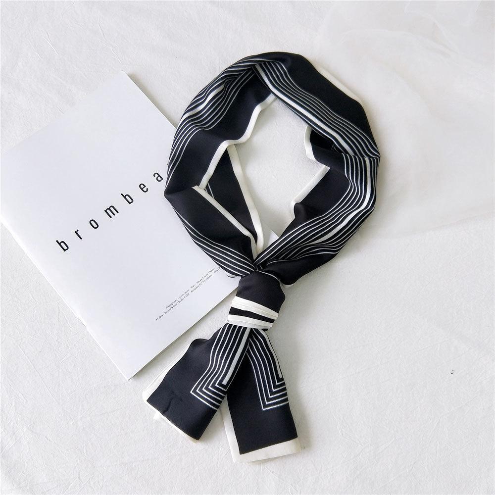 New Scarves Silk Scarves Women'S Spring And Autumn Season Long Decorative Professional Scarves Summer Thin Styles Paired With Shirts Stylish