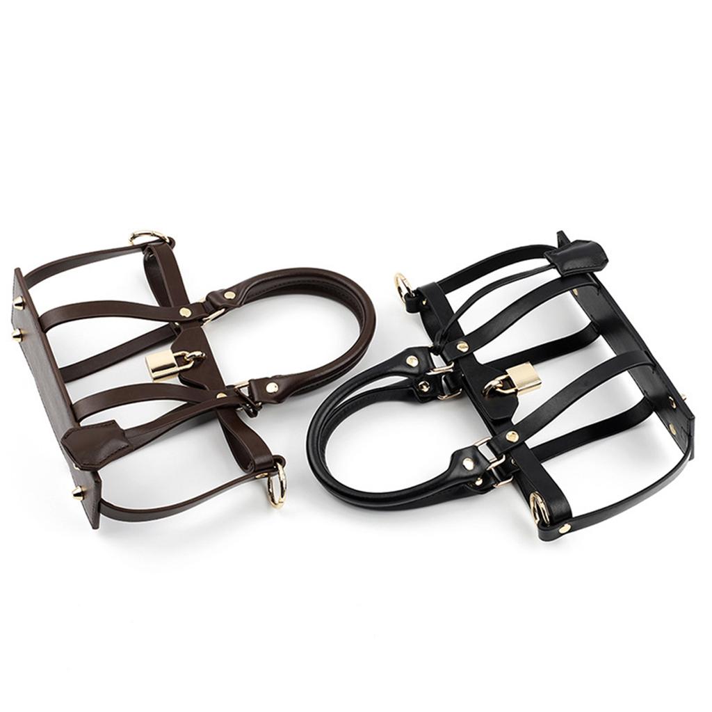 Роскошный полый набор сумки-тоут и сумки-мессенджера DIY Аксессуар для сумки кроссбоди PU Чехол Набор для преобразования для сумочки Черный/Кофе