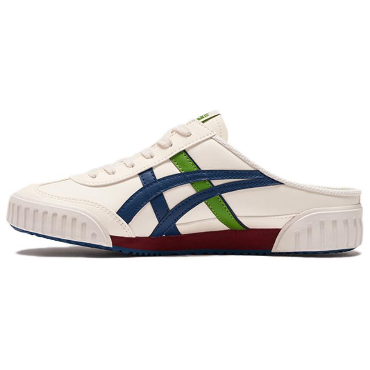 ONITSUKA TIGER Machuation Sabot Synthetic Leather Half Slip-On Comfortable Shock Absorption Non-Slip Low-Top Casual Shoes Unisex Sneaker 1183C012-105