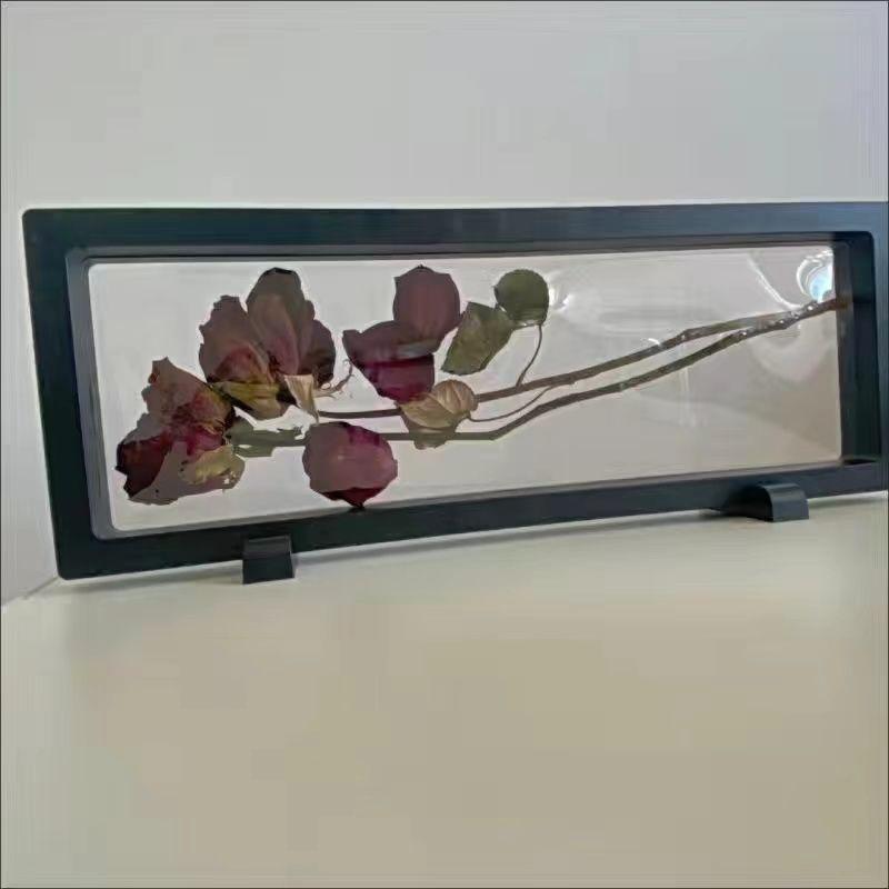 Valentine'S Day Dried Roses Specimen Storage Photo Frame Dried Flowers Photo Frame Sample Exhibition Stand\t\t Display Stand