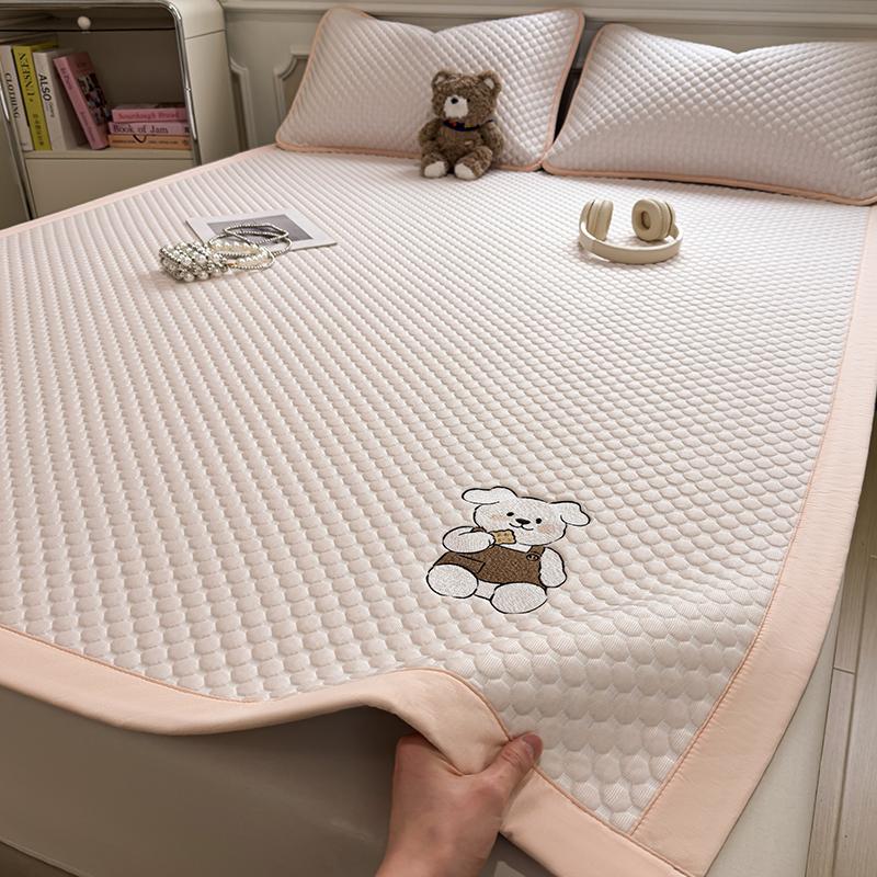 Ice bean cold mat, ice silk mat, household single student dormitory bunk bed, dormitory adult bedsheet style mat