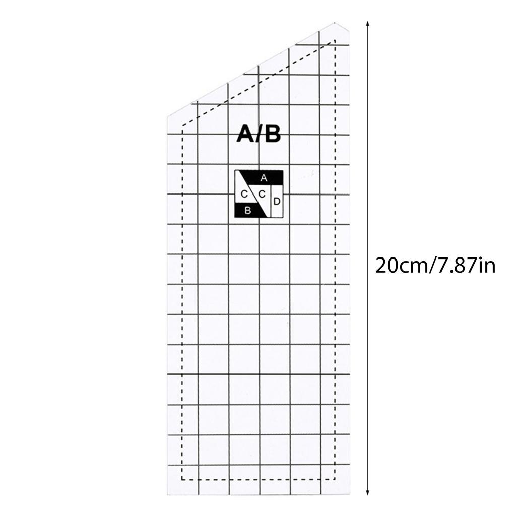 3/4/5 шт. линеек для шитья и пэчворка для точного измерения прозрачные акриловые линейки для квилтинга шаблоны линейка инструмент для пэчворка