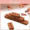 Red Brick Diy Micro Landscape Architectural Building Block Toys Model Gift Kids