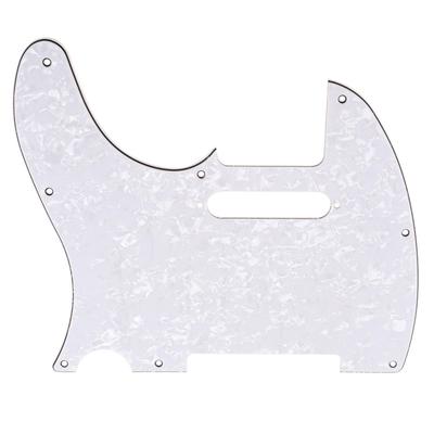 Musiclily Леворукий пикгард для американского/мексиканского Telecaster, 4-слойный белый перламутр