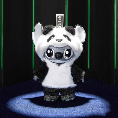 Рождественский подарок Плюшевый брелок-панда Аксессуар для рюкзака - Серия уличной моды для поколения Z Виниловая игрушка Праздничные украшения Милый брелок