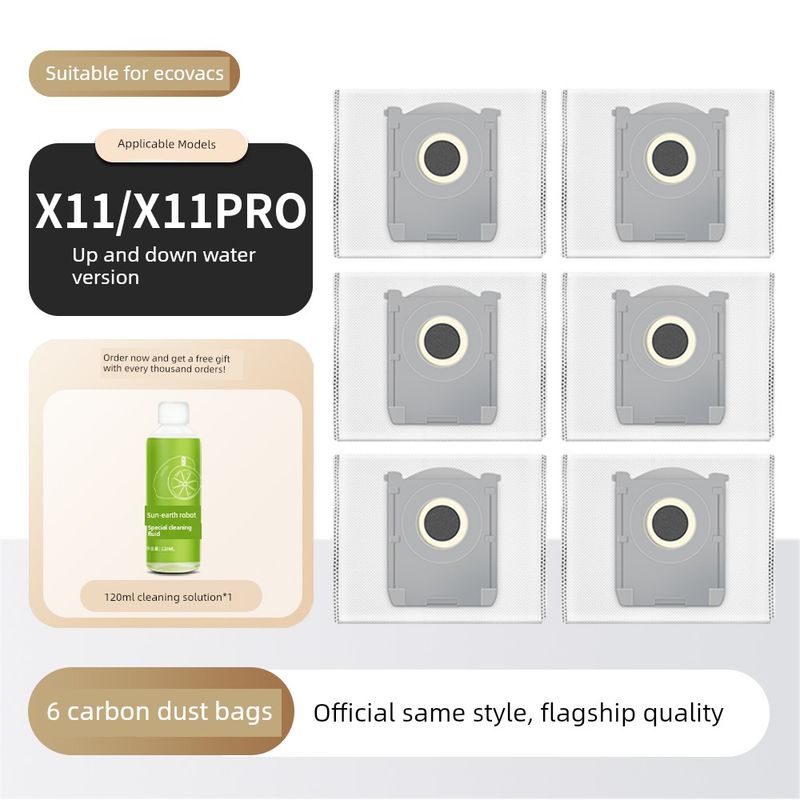 Suitable for Ecovacs X11 Sweeping Robot Accessories Pro Side Brush Roller Brush Filter Mop Dust Bag Cleaning Fluid Consumables