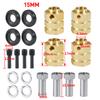 YEAHRUN 4PCS Brass 12MM Wheel Hex Drive Adapter Extended 5/8/9/10/11/12/15/20mm for 1/10 RC Crawler Car TRX4 TRX6 Parts