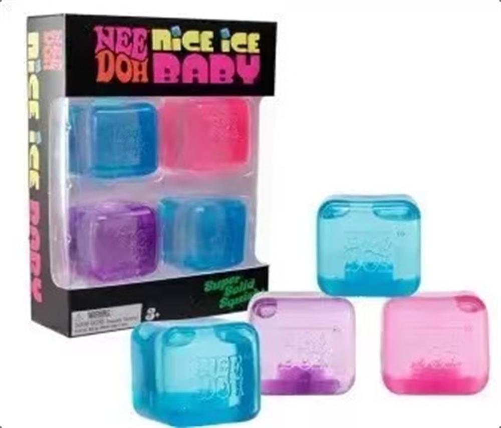 Schylling Needoh Nice Cube Сенсорная игрушка Кубик для снятия стресса и напряжения Сжимаемый Фиджет Снимающий напряжение Limi