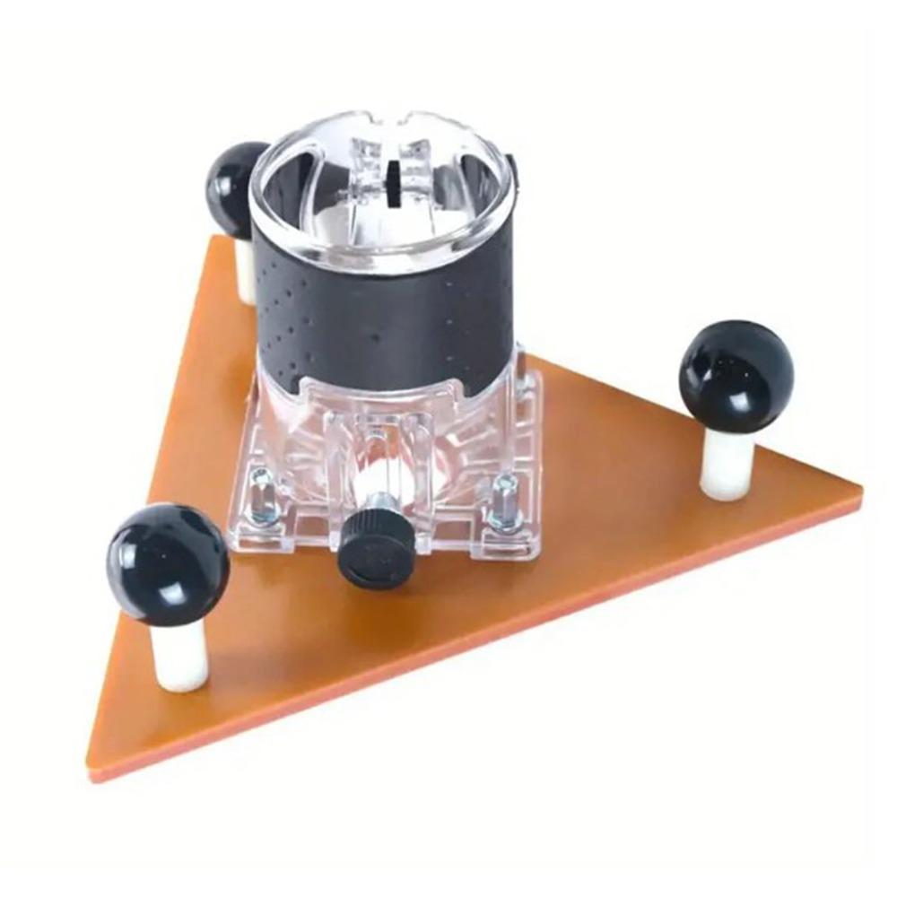 65mm Trimming Machine Balance Plate ABS Engineering Plastic Triangular Plate  Slotting