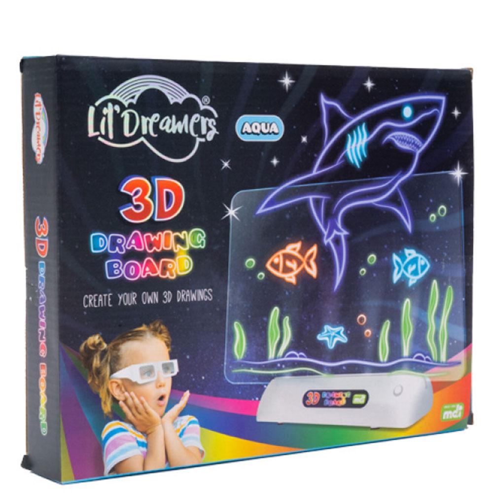 Доска для рисования с 3D-подсветкой (Морские животные)