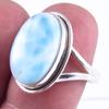 Natural Republic Larimar Gemstone Handmade 925 Sterling Silver Ring S.8" F2W76