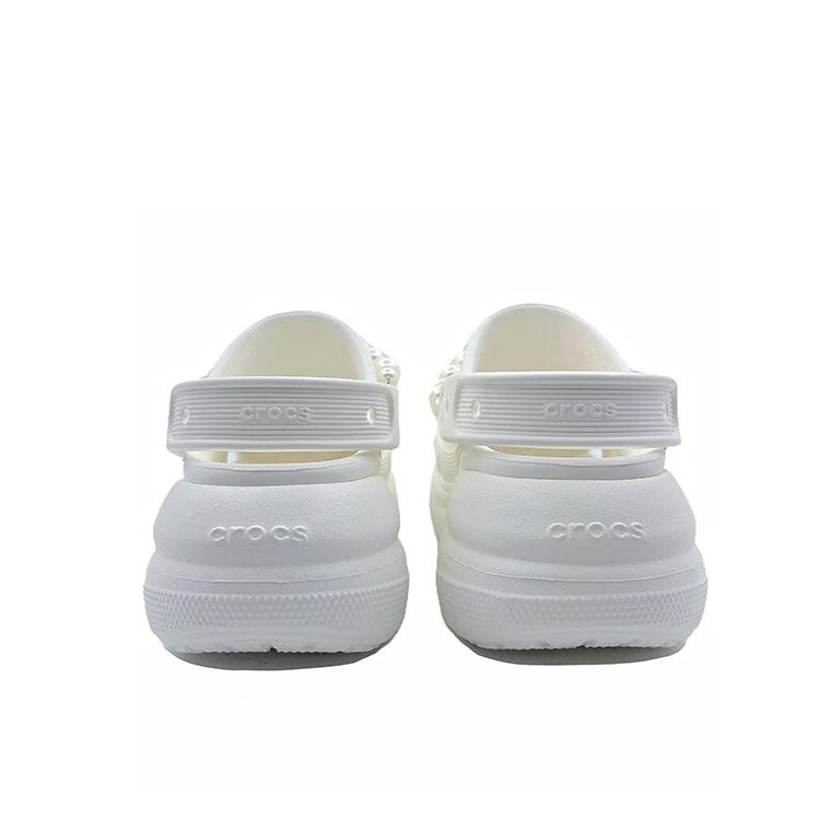 Crocs Crush Clog Жемчужный бант Милые Нишевые Пляжные EVA Обувь с отверстиями Унисекс Белый