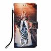 Милый painted кожаный чехол-книжка на For Samsung Galaxy M13 M12 A12 A13 A22 A22S A32 A52 A52S A72 A73 Кошелек Подставка Обложка-книга Ремешок