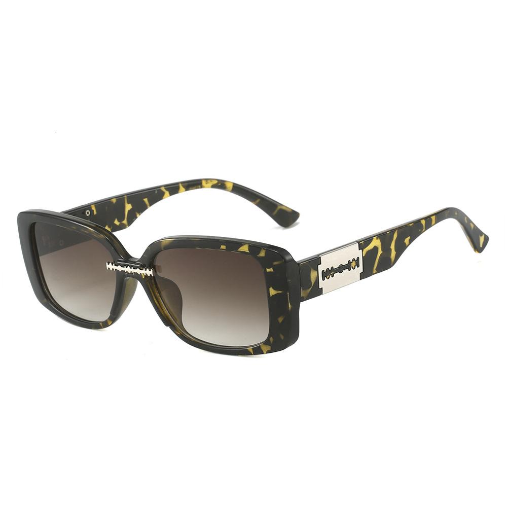 2024 New Best Selling Fashion Square Jelly Men Women Glasses UV400 Personality Blade Custom Logo Luxury High-Quality Sunglasses