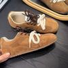 Women Sneakers New Genuine Leather Retro German Training Shoes Women Winter Velvet Fur Flat Casual Shoes Women