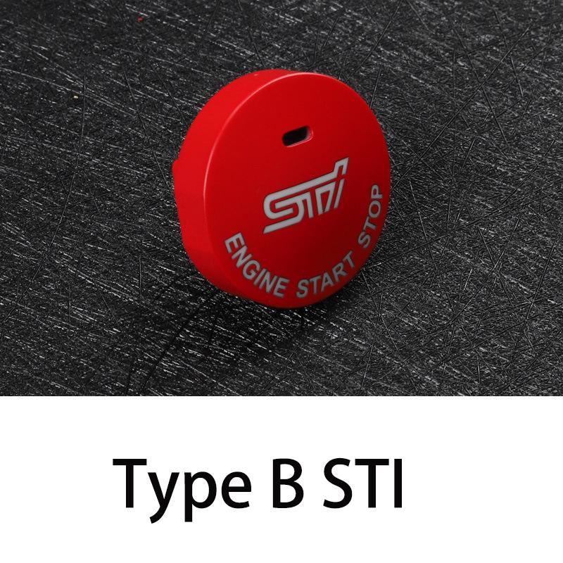 For Subaru OUTBACK FORESTER BRZ New Red Car Engine Start Stop Switch Cover Ignition Button Automobile Interior