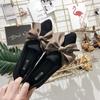 Женская обувь с бантом, женская обувь с острым носком на плоской подошве, лето 2024, стильная и низкая цена, распродажа, обувь для ходьбы, повседневная, дешевая
