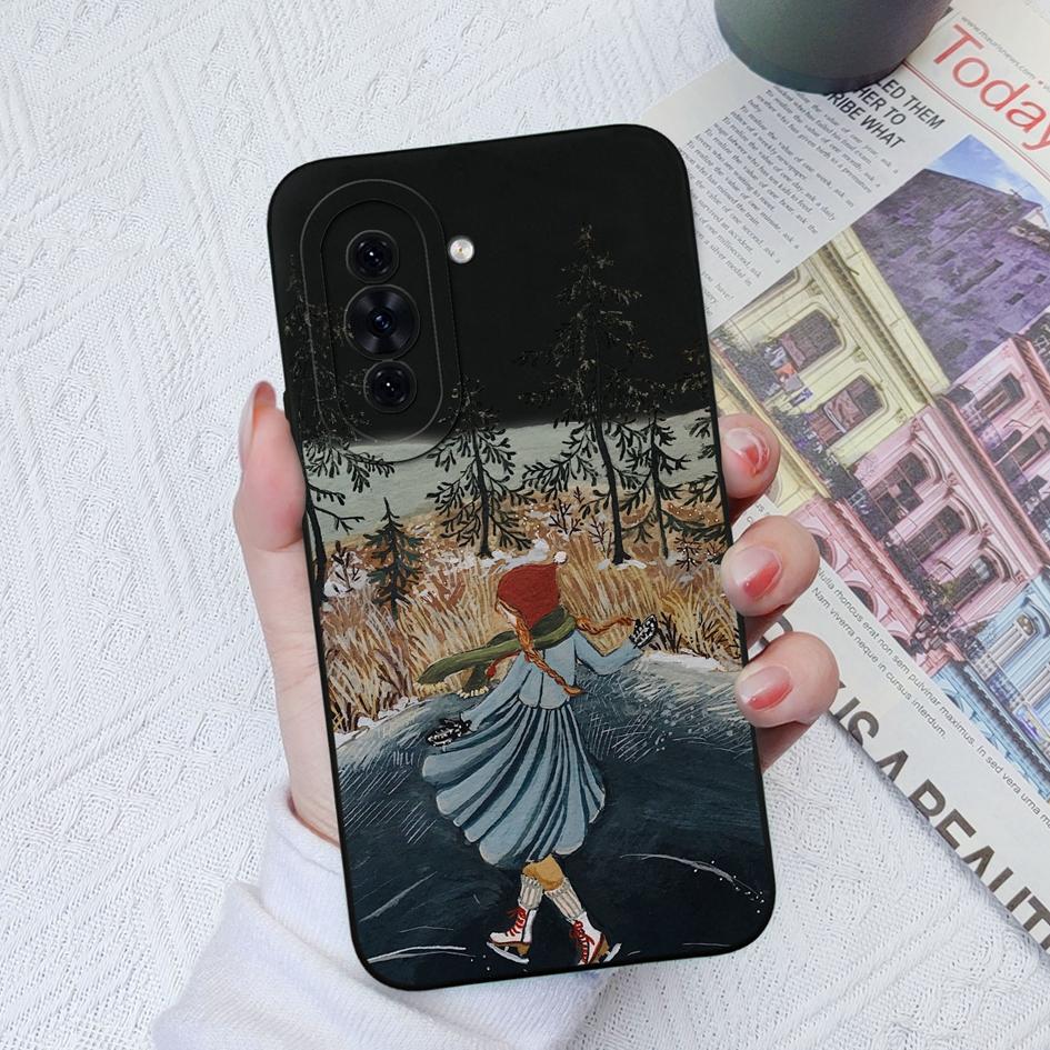For Huawei P30 P40 Lite Nova 8i 6 7 9 10 11 Pro Y61 Phone Case Fashion Black White Soft Silicone Shockproof Cover Camera Protection For Huawei Bumper