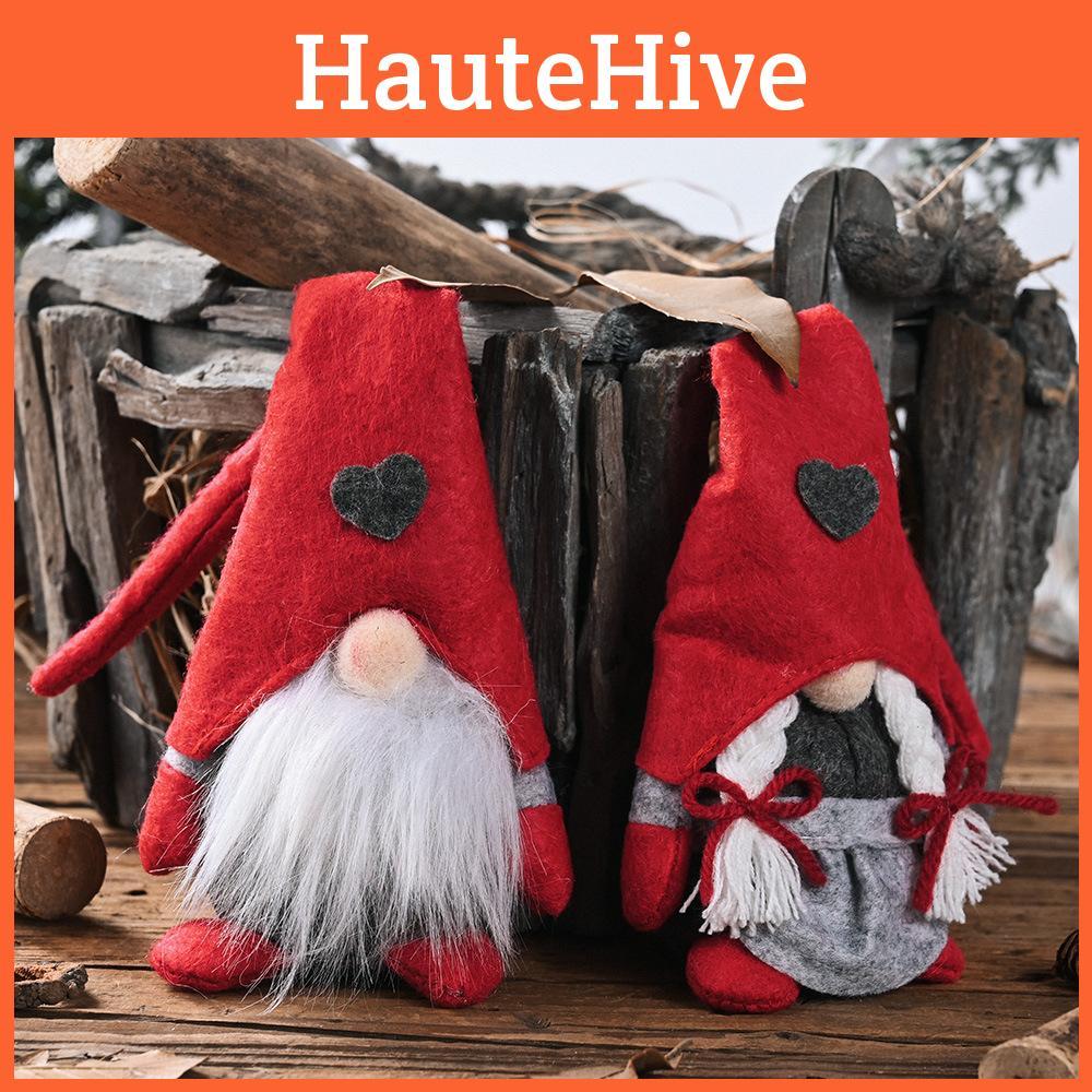 Украшения Рождественский Лесной Старец Стоящая Поза С Декором в Виде Сердца Любви