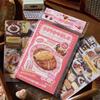 30sheets Kawaii Japanese Baking Dessert Food Die Cutting Sticker Book DIY Diary Scrapbook Aesthetic Stationery Stickers