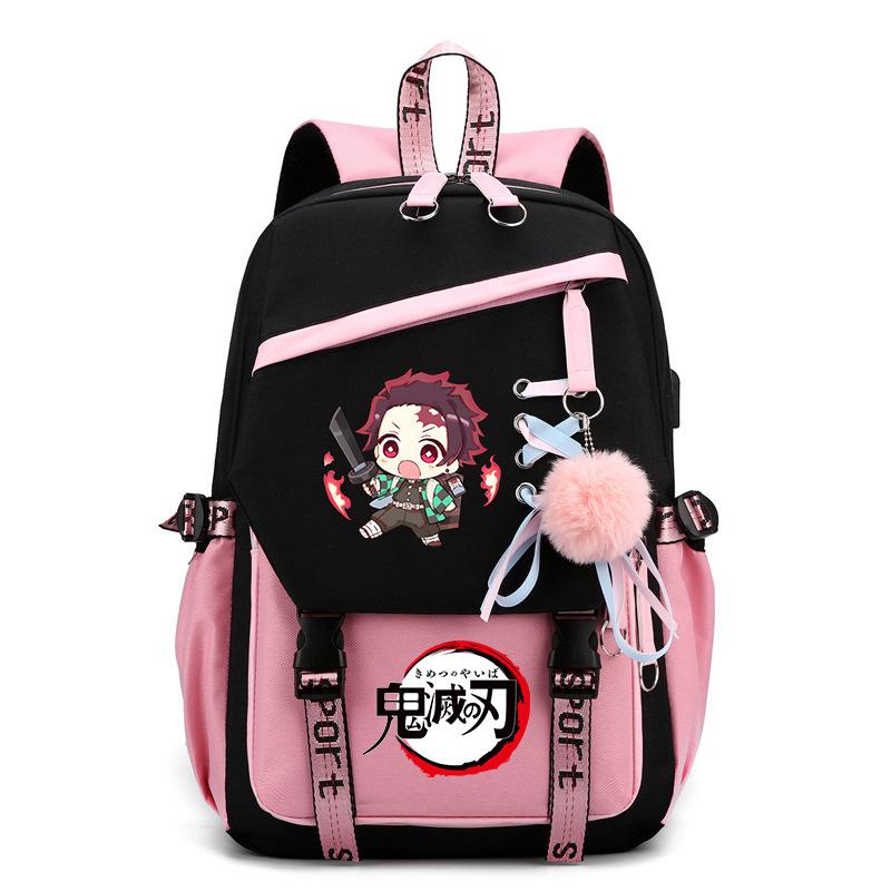 Ghost Destroyer Blade Peripheral Printed School Bag College Versatile Primary and Secondary School Student School Bag