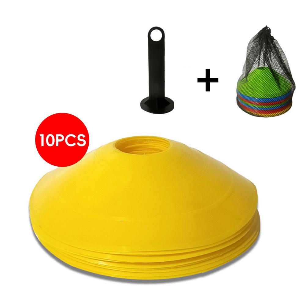 10 шт./компл. детский футбольный тренировочный инвентарь для профессиональных дисковых конусов, упражнения на ловкость, преодоление препятствий, спортивные тренировочные аксессуары