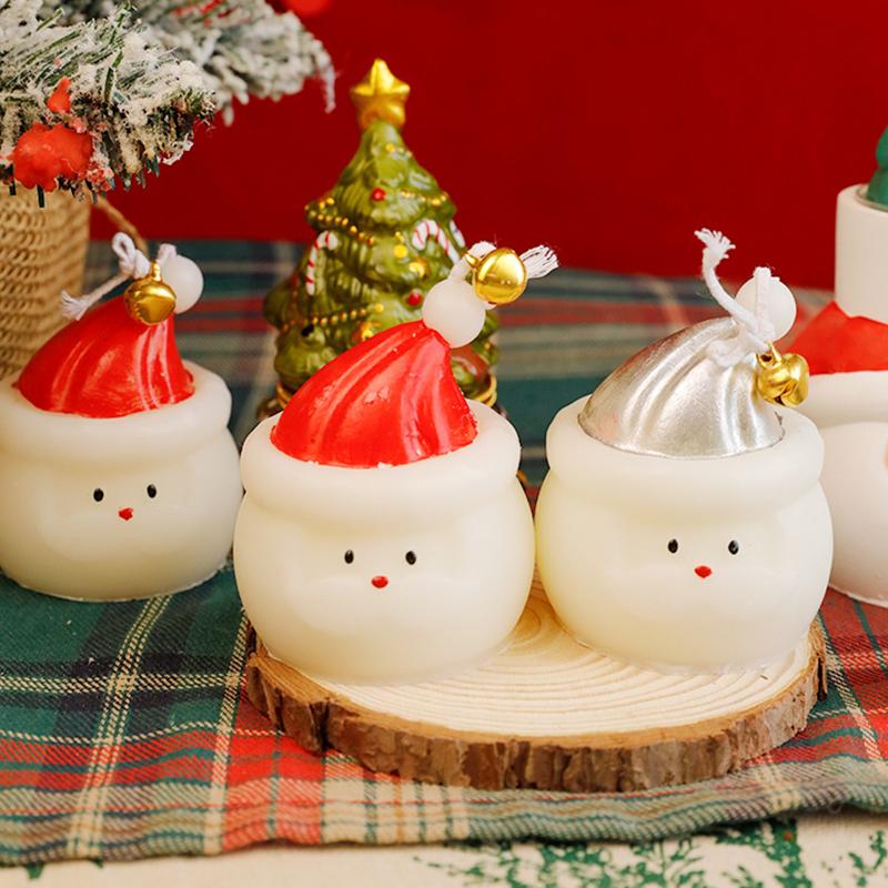 Рождественский Аромат для Комнаты Милый Зеленый Лиственный Цветочный Аромат Украшение для Вечеринки Дед Мороз Рождественская Атмосфера 6x6x7см