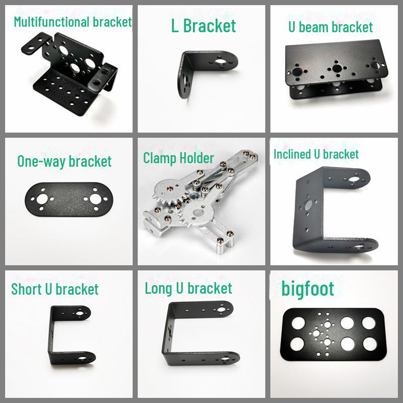 High Torque Metal Servo Arm: Single/Dual Axis Robotic Bracket