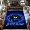 Renault Customizable Name Floor Rug Office Rug Design For Decorate Room Foyer Outdoor Entryway Antislip Rug Decorate Offices
