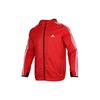 Sports Windproof Hooded Woven Jacket Men Outerwear Red GQ0624
