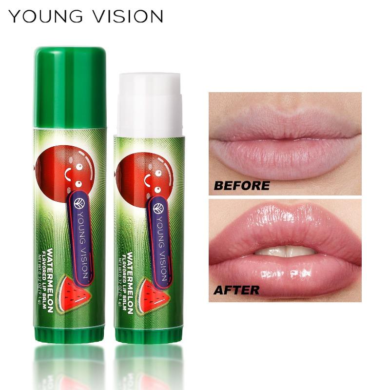 YOUNG VISION Lip Balm Moisturising Nourishing Hydration Anti-dry Cracking Peeling Fruit Flavour Cross-border Lip Balm Stock